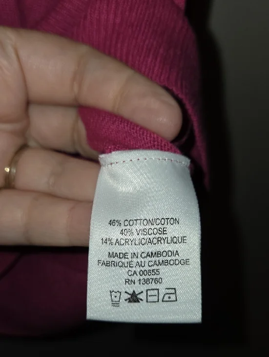 Essentials Women's Crewneck Sweater in Raspberry - Picture 3 of 5